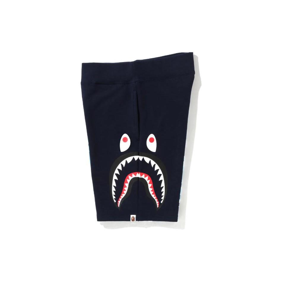 Bape Abc Camo Шорты-свитшот с боковым принтом Shark 1I30-153-018