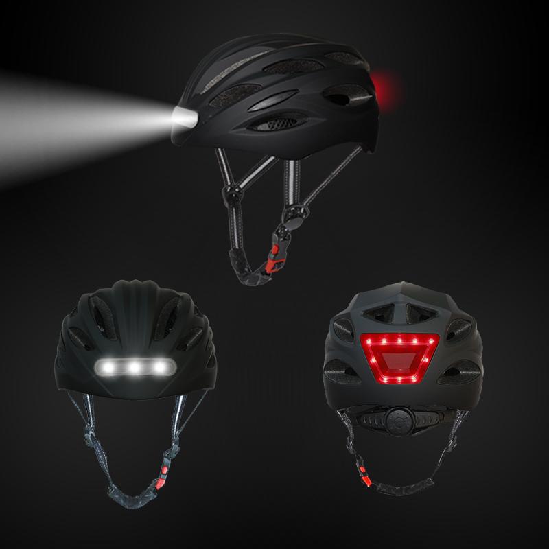 Gudook New  Latest Model Tail LED Light Adults Youth Cycling Helmet Outdoor Sport Riding Bike Bicycle Helmet