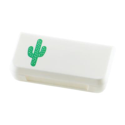 1 Pc 3 Lattices Pill Box Tablet Cactus Leaf Pillbox Dispenser Medicine Boxes Dispensing Medical Kit Mini Organizer Case
