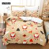 Christmas Duvet Cover Set, Merry Christmas Happy, New Year Bedding Set, for Kids Teens Gifts Bedroom Decoration Cover Gift