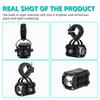2PCS Motorcycle LED Explorers Headlight Projector Fisheye Lens LED Moto Fog Auxiliary Motorcycle Headlight