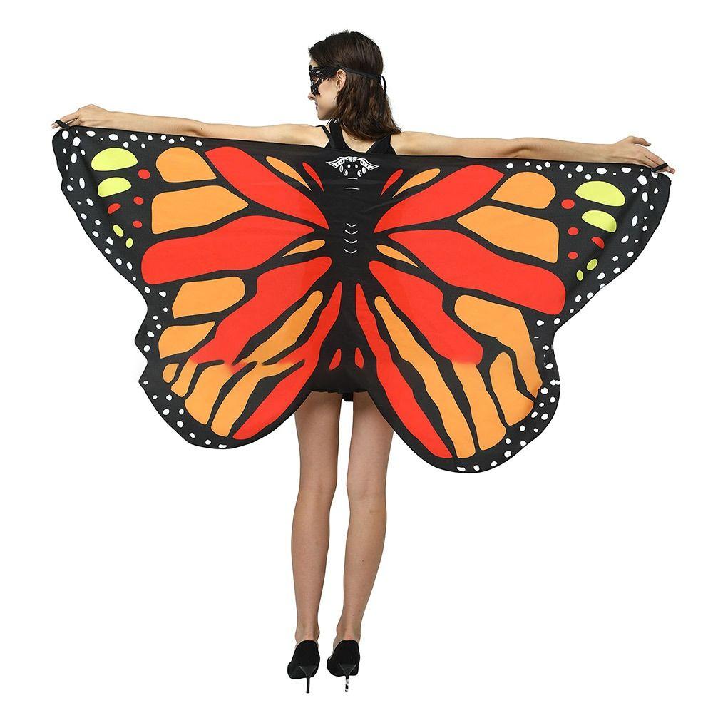 Cosplay Accessory Festival Rave Dress Cloak Butterfly Wings Shawl Butterfly Costume Butterfly Scarf