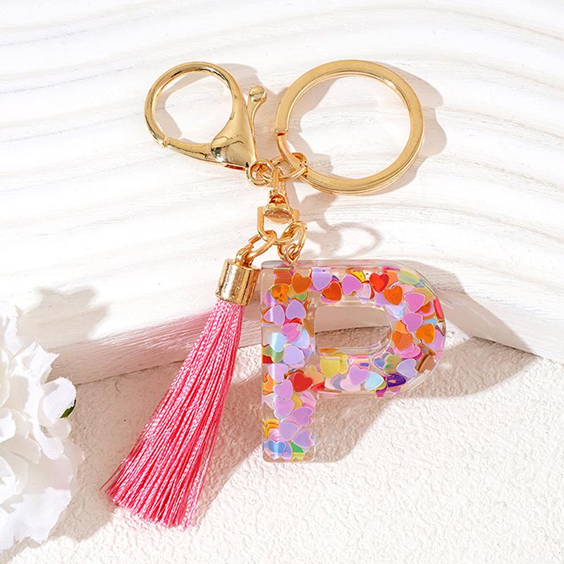 Брелок из смолы с буквами AZ 26, инициалами, бабочкой, кисточкой, подвеской, брелоком, изысканным украшением для рюкзака, аксессуарами, подарками