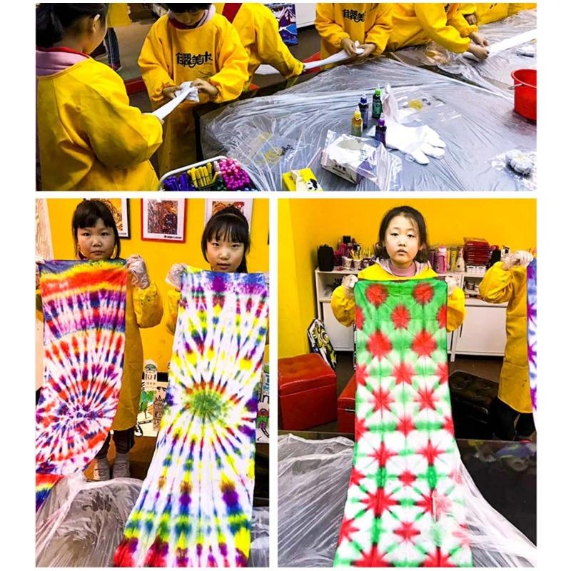 Краска Tie Dye 100 мл / 3,38 унции для окрашивания ткани Краска на водной основе Устойчивая к выцветанию Краска-краситель для ткани для окрашивания рубашек и одежды