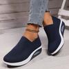 New Women Tennis Walking Shoes Air Cushion Non Slip Orthopedic Shoes Ladies Platform Mules Breathable Wedge Female Sneakers