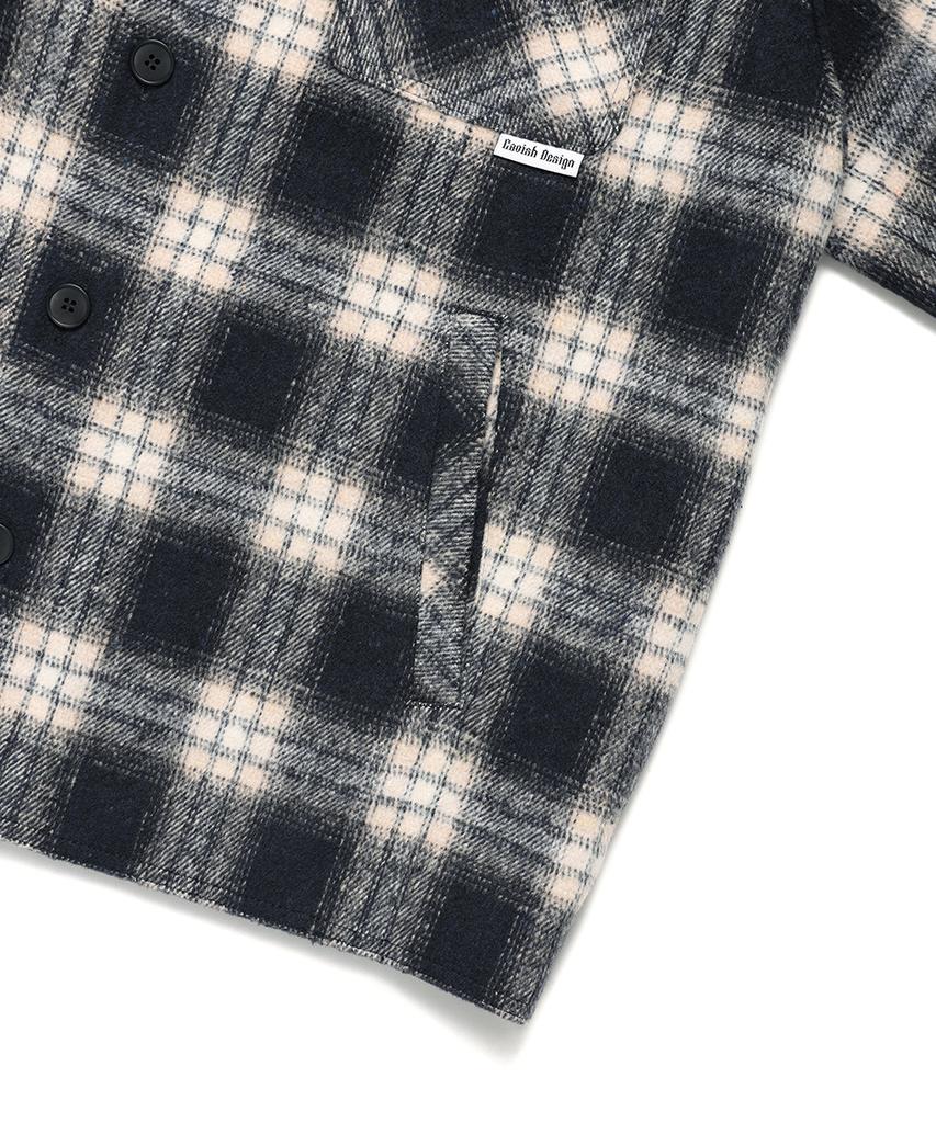 CAVISH Check Shirt Jacket Navy(Cv2Efuw320A)