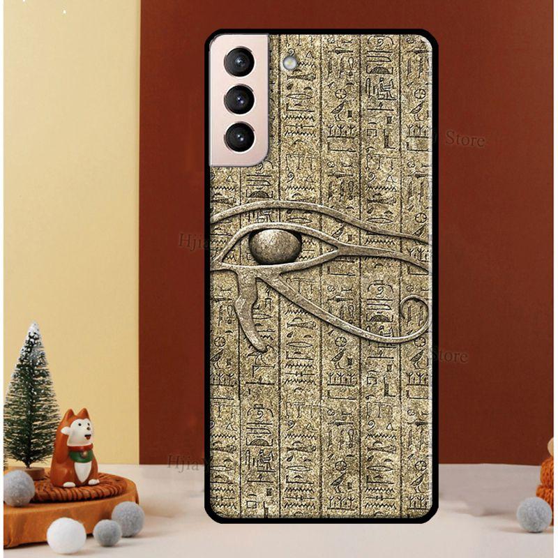 Sacred Eye of Horus Egypt Fresco Cover For Samsung Galaxy S20 FE S8 S9 S10 Plus Note 10 Note 20 S22 S21 Ultra Phone Case