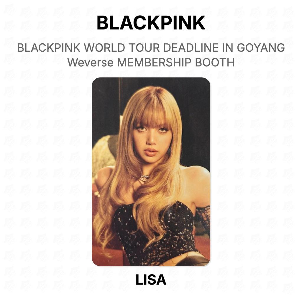 BLACKPINK МИРОВОЙ ТУР DEADLINE В ГОЯН МыВеверс СТЕНД ДЛЯ ЧЛЕНОВ Официальная фотокарточка