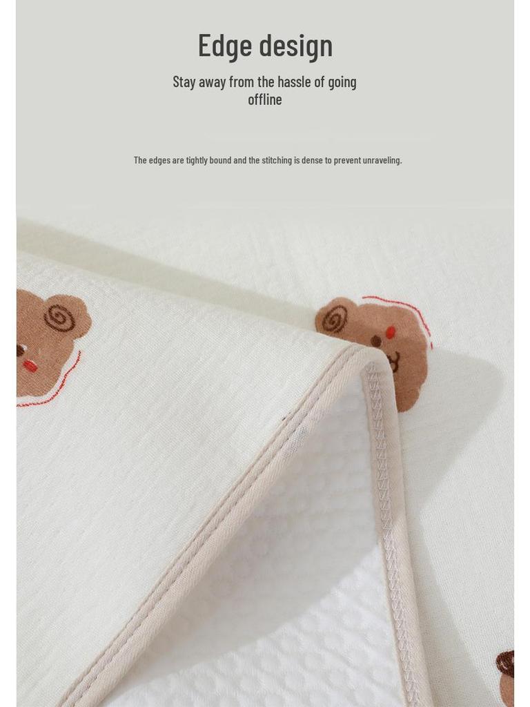 Waterproof & Washable Incontinence Bed Pad: Pure Cotton, Breathable, for Babies, Elderly, and Menstrual Use