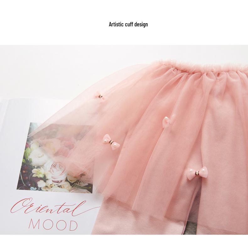 Юбка-брюки из сказочного тюля в корейском стиле для девочек, на весну/осень