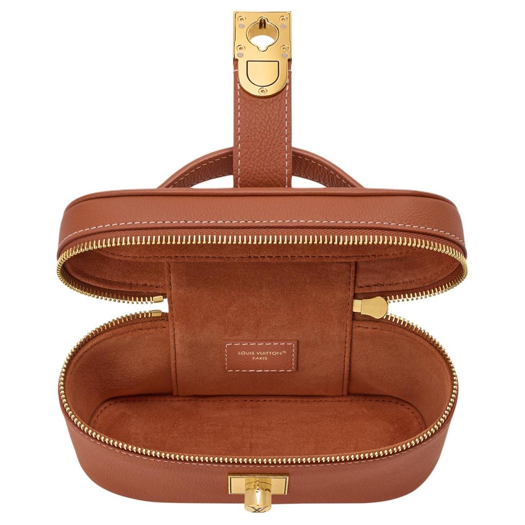 Louis Vuitton Сдержанная Vanitas Кожа теленка Сумка для макияжа Женская Коньячный M27505