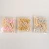 Disposable Pink Pearl Bamboo Fruit Skewers