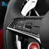 Real Soft Carbon Fiber Sticker For Alfa Romeo Giulia 952 Stelvio 949 2017 2018 2019 LHD RHD Car Steering Wheel Button Frame Trim