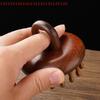 Портативная многофункциональная деревянная массажная расческа с круглыми зубцами гуаша, массажер для кожи головы и головы с кольцом - инструмент для терапии и релаксации