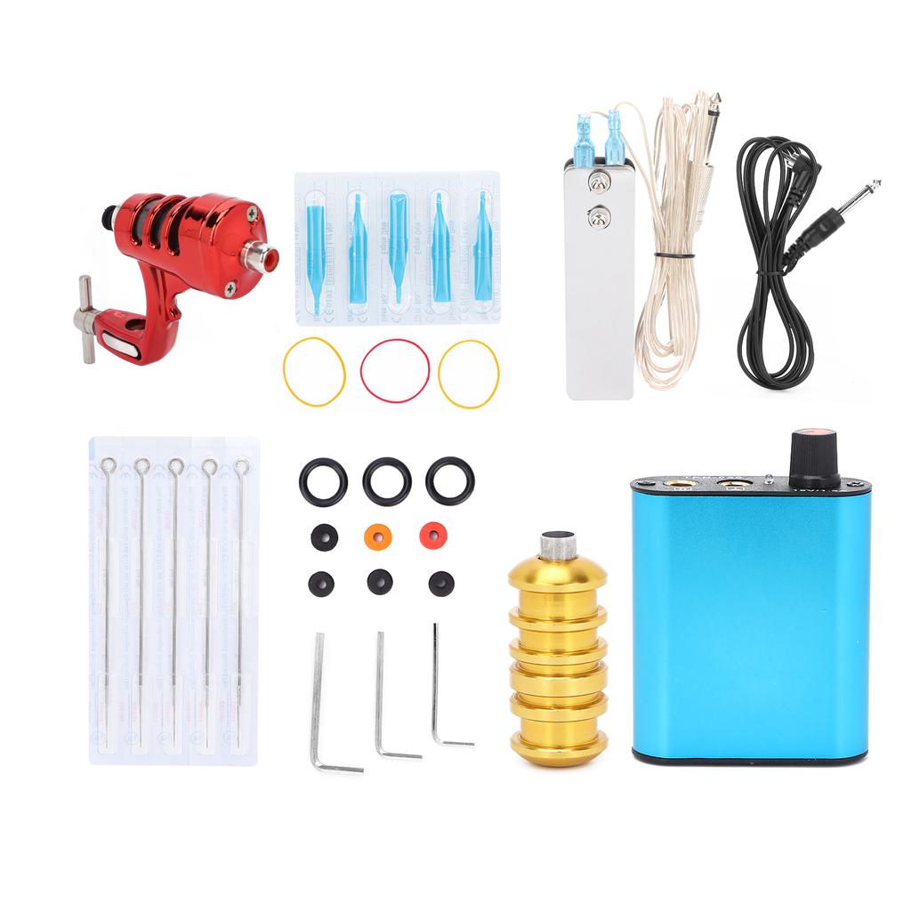 Набор для татуировки Professional Coil Tatoo Machine Liner Shader Needle Kit Supply Tool Set EU Plug