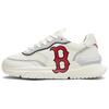 New MLB Chunky Runner Boston Red Sox Anti Slip Wear Resistant Low Top Double Layer Chunky Sneakers Unisex Ivory 3ASHRJ13N-43IVS