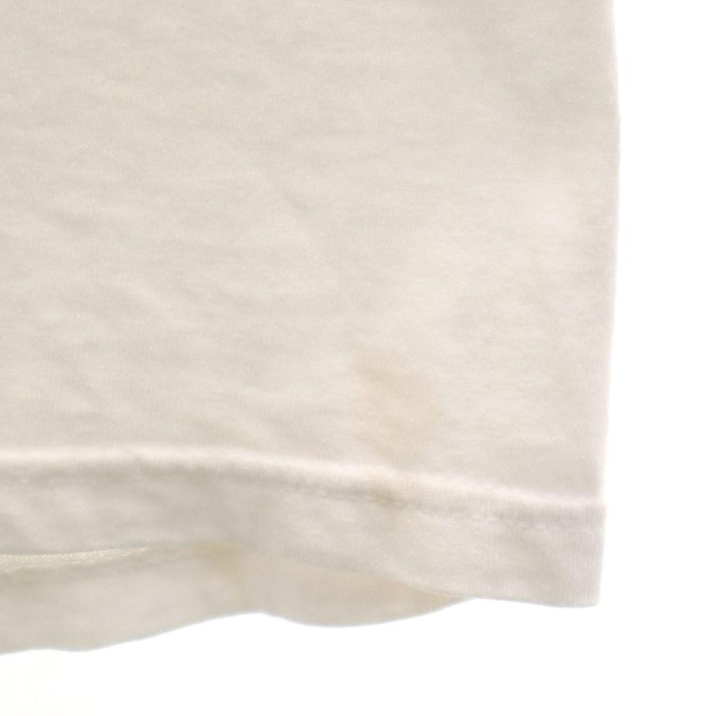 Anvil 90s Old Animal Print Short Sleeve T-shirt White Men's Used