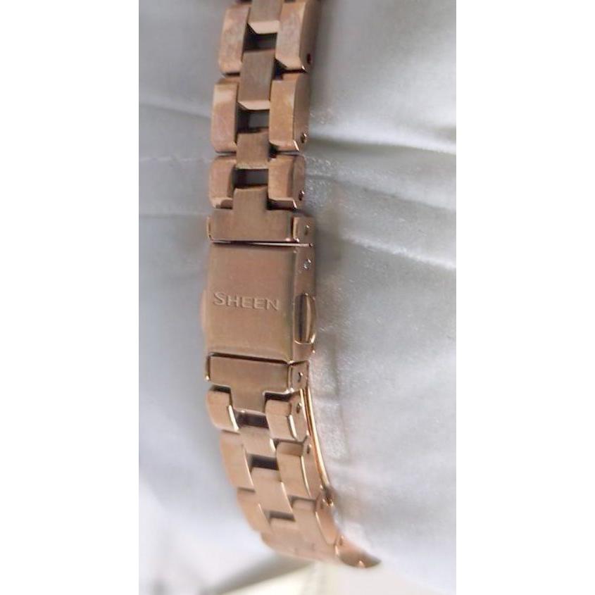 Б/у [Финальная распродажа] Снижение цены Часы Casio SHEEN модель с кристаллами солнечные часы SHE-4506SBG-9AJF