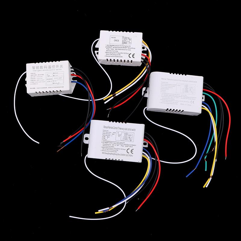 Цифровой пульт дистанционного управления выключатель света беспроводной выключатель вкл/выкл для лампочки люстры 220 В Rf433 1/2/3/4 способа