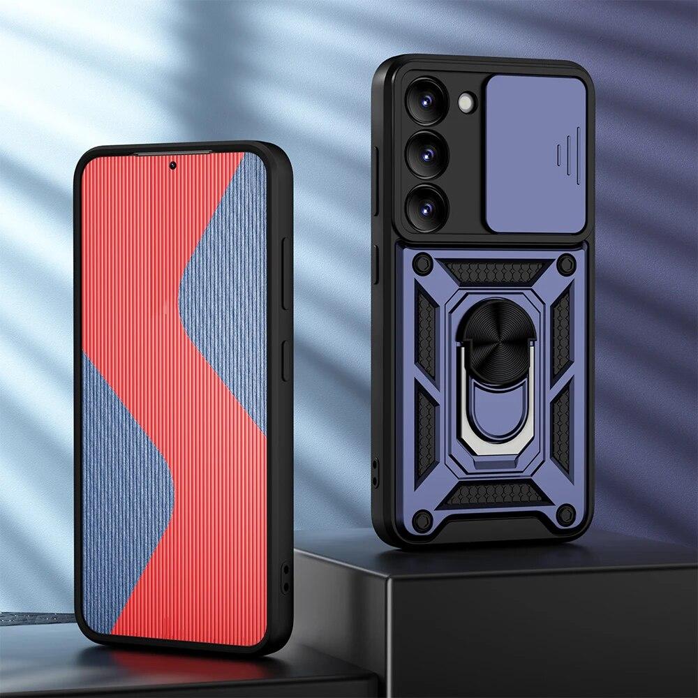 KEYSION Противоударный чехол для Samsung S24 Ultra 5G S23 FE 5G, защитное кольцо для объектива камеры, чехол для телефона Galaxy S23 Ultra 5G