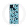 Чехол Samsung Galaxy A21S Синяя бабочка Фон