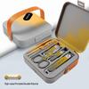 Portable Anti-Splash Nail Clipper Set - Manicure & Pedicure Tools with Nail Scissors in a Box