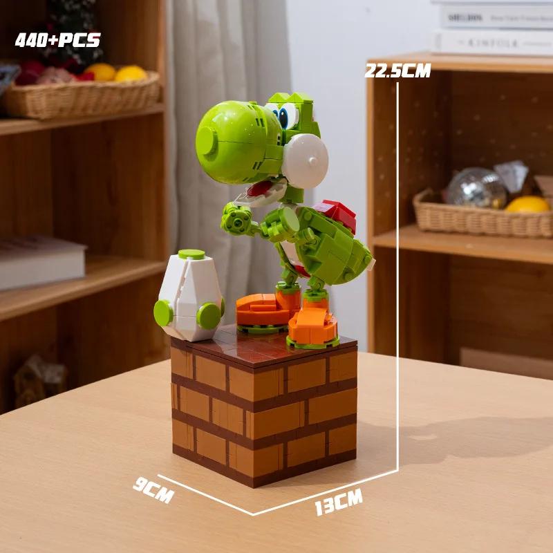 Конструктор Super Mario Bros.: вопросительный знак, Йоши, Луиджи, Звезда. Самодельная 3D-модель Марио. Мини-кирпичик. Идеальный подарок на Рождество.