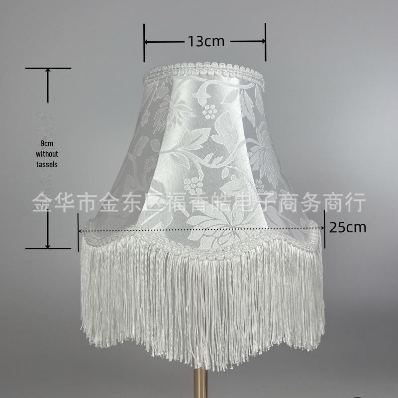 Абажур ручной работы в европейском стиле с кисточками для торшера E27, дизайн в стиле ретро с бамбуковыми листьями, роскошь в стиле американского кантри