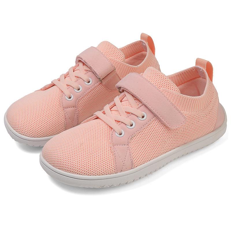 Children'S Wide Last Shoes Fly-Woven Shoes Sports Shoes Boys And Girls Students Low-Top Velcro Outdoor Leisure