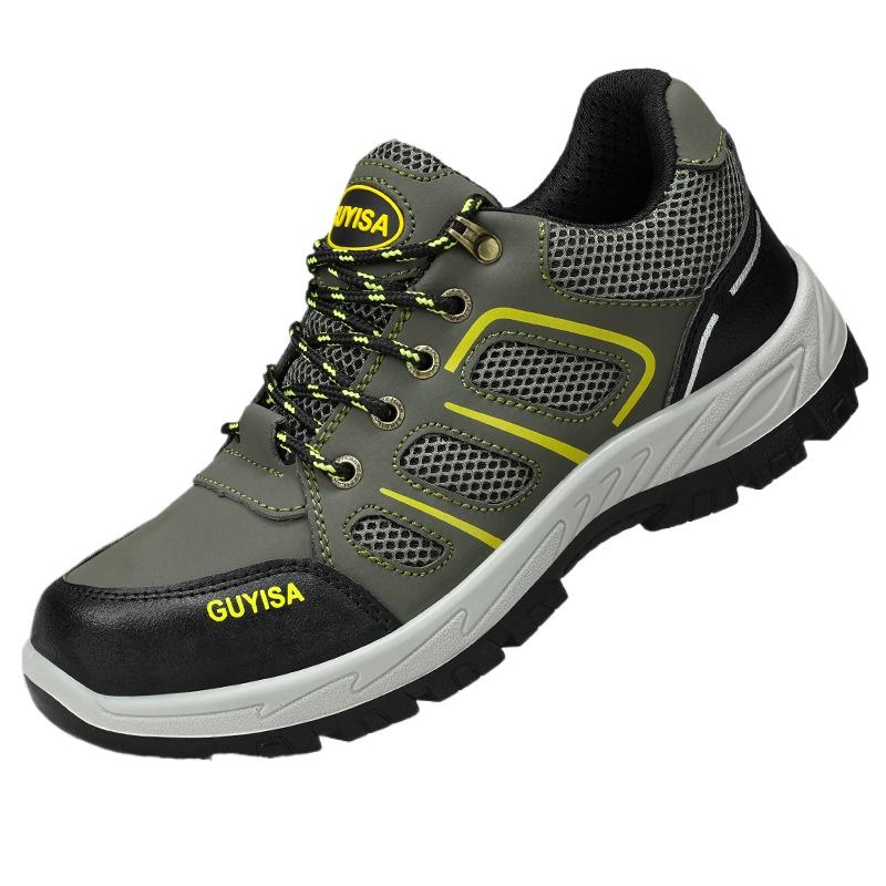 Обувь Labor Insurance, мужская, всесезонная, с защитой от ударов и проколов, легкая, со стальной головкой, рабочая обувь