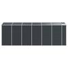 Garden Shed Anthracite Grey 191 x 555 x 198 cm Galvanized Steel