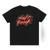 Классическая хлопковая футболка с логотипом Daft Punk Модные черные топы Футболки Мужские и Женские Одежда для электронной музыки Винтажная Повседневная Уличная одежда