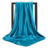 Good Neck Wrap 90x90cm Hot Sale Neckerchief Plain Square Shawls Popular Scarves Silk Headband High Quality Scarf Soft Large Women Hijab Satin Shiny