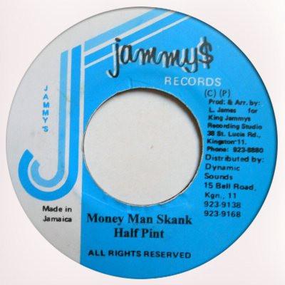 7-дюймовая пластинка HALF PINT - Money Man Skank НЕТ Jammy's Records Ямайка Регги, Ска и Даб Б/У