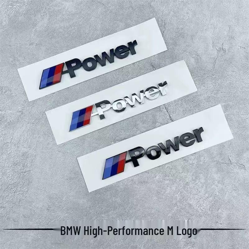 BMW M Power High-Performance Badge Kit: For 3, 5, 7 Series & X1, X3, X5, X6.