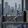 Изысканные resin-арт украшения 4 шт., 3D-печатная статуэтка пришельца, научно-фантастические фигурки, креативное украшение для рабочего стола, настольная новинка на тему Sci-Fi, Межзвездные