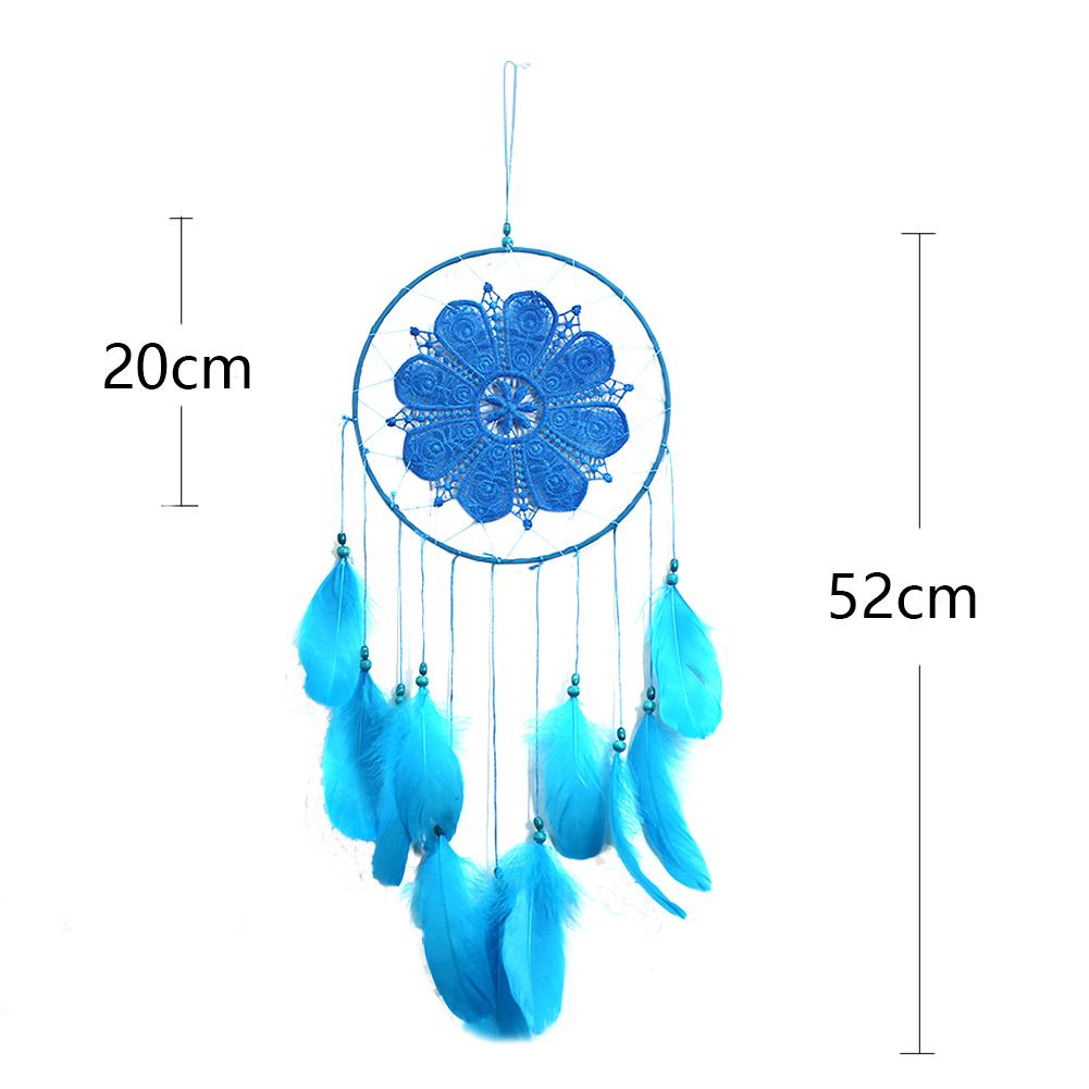 Ловец снов Белое перо Колокольчики ветра Настенный декор Ручная работа Бусины Романтическое искусство Ремесла для вечеринки Дом Офис Подвесное украшение