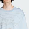 adidas Terrex X And Wander Collaboration FW23 Узор Печатный Спортивная Футболка Унисекс с Круглым Вырезом И Длинными Рукавами Топы Светло-Голубые HZ0671