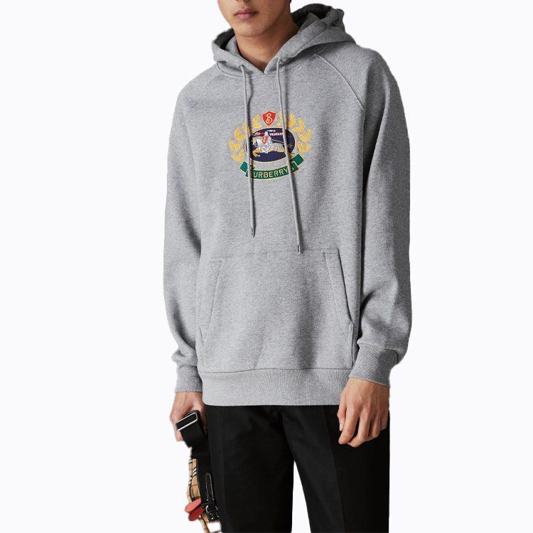Burberry Толстовка мужская Светло-серая меланж 80030151