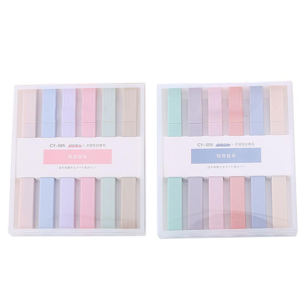 School Stationery Marker Eye Protection Super Soft Highlighter For DIY Photo Album Scrapbook