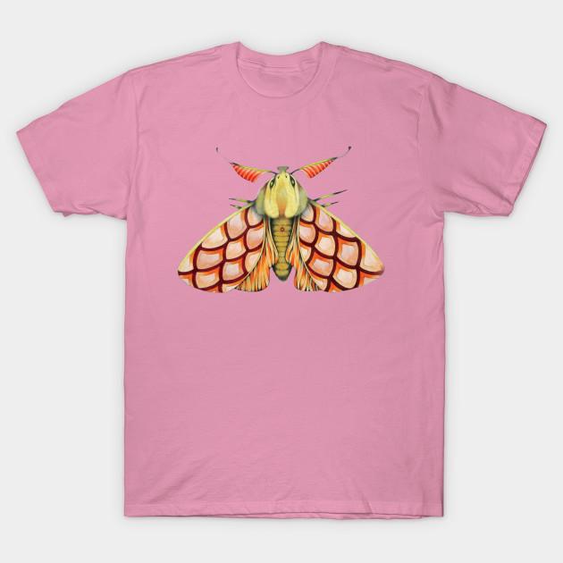 T Shirt Women Pink Moth Harajuku Print Kawaii Tshirt Summer Short Sleeve Female T-Shirt Top Tee