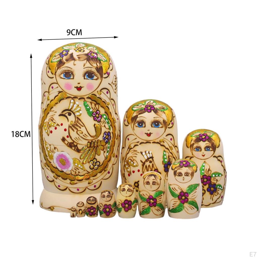 Расписная матрешка Деревянная пирамидка Украшение Матрешка для офиса