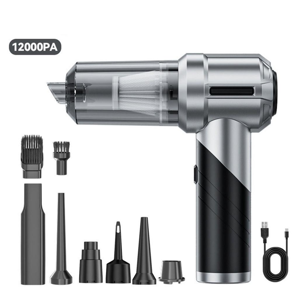 Автомобильный пылесос, Портативная и складная щетка для пыли, Беспроводной ручной, Мощный бесщеточный двигатель, Моющийся HEPA-фильтр для дома, автомобиля