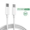 100 Вт USB C-Type C кабель 5A быстрая зарядка телефон шнур данных для iPhone 15 Pro Max Xiaomi 13 POCO Samsung Macbook iPad 3m