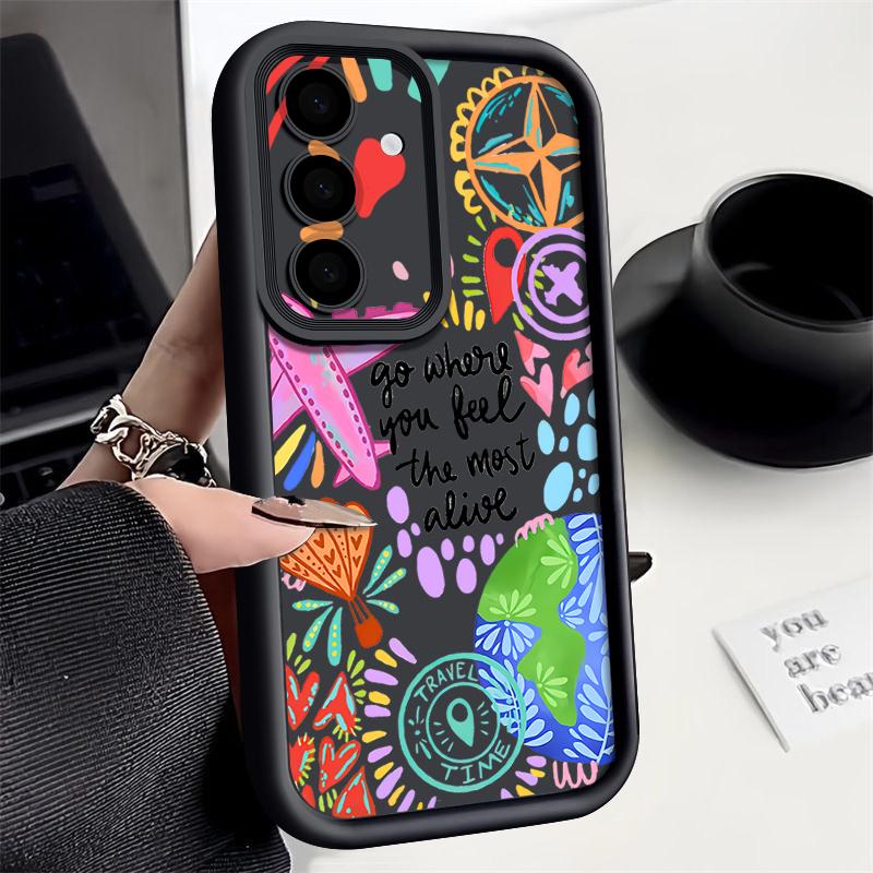 Мультяшный чехол 'Огненный шар' для Samsung Galaxy A57 A37 A17 A56 A36 A26 A16 A55 A35 A25 A15 A54 5G S21 FE S22 S23 S24 Plus S25 Edge S26 Ultra