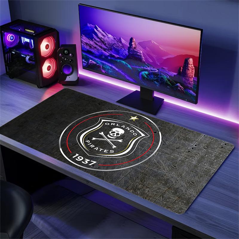 Orlando Pirates Print Cushion Non-slip Laptop Tablet Big Mousepad XXL Mat Mini PC Playmat With Lock edge