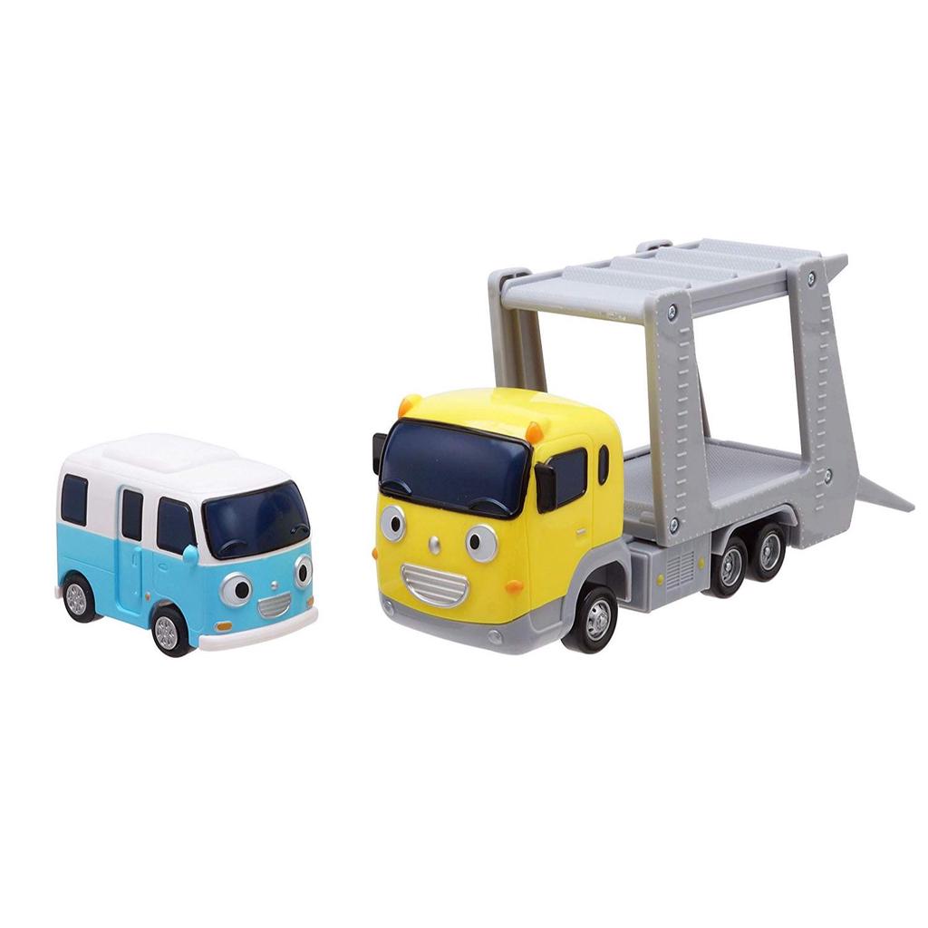 Происхождение Корейская модель - Tayo Bus Trailer Bus Coche Set 2pcs (Bong Bong & Carry) Pull Back модель