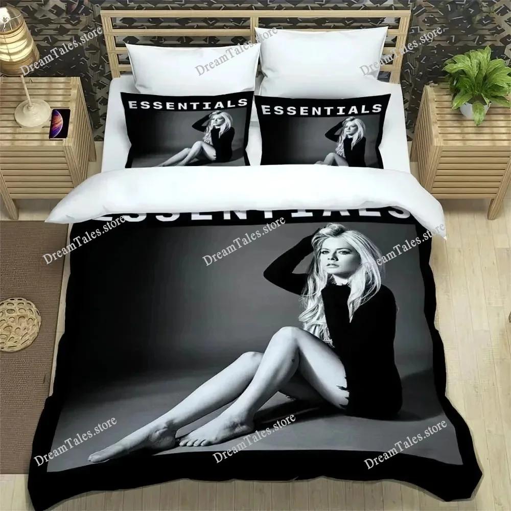 Avril Lavigne Duvet Cover Pillowcase Bedding Set Adult Boys Girls Bedroom Decoration Children Gift Single Double Large Size741