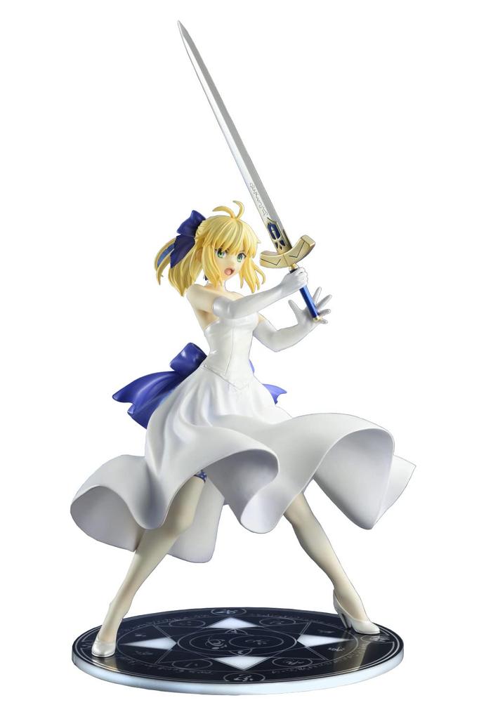 Belfine Fatestay Night [Unlimited Blade Works] Saber White Dress Renewal Ver. 18 Scale PVC Painted Complete Figure BF139