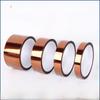 PET Brown High-Temperature Gold Finger Tape - Lithium Battery Insulation, No Residual Glue.